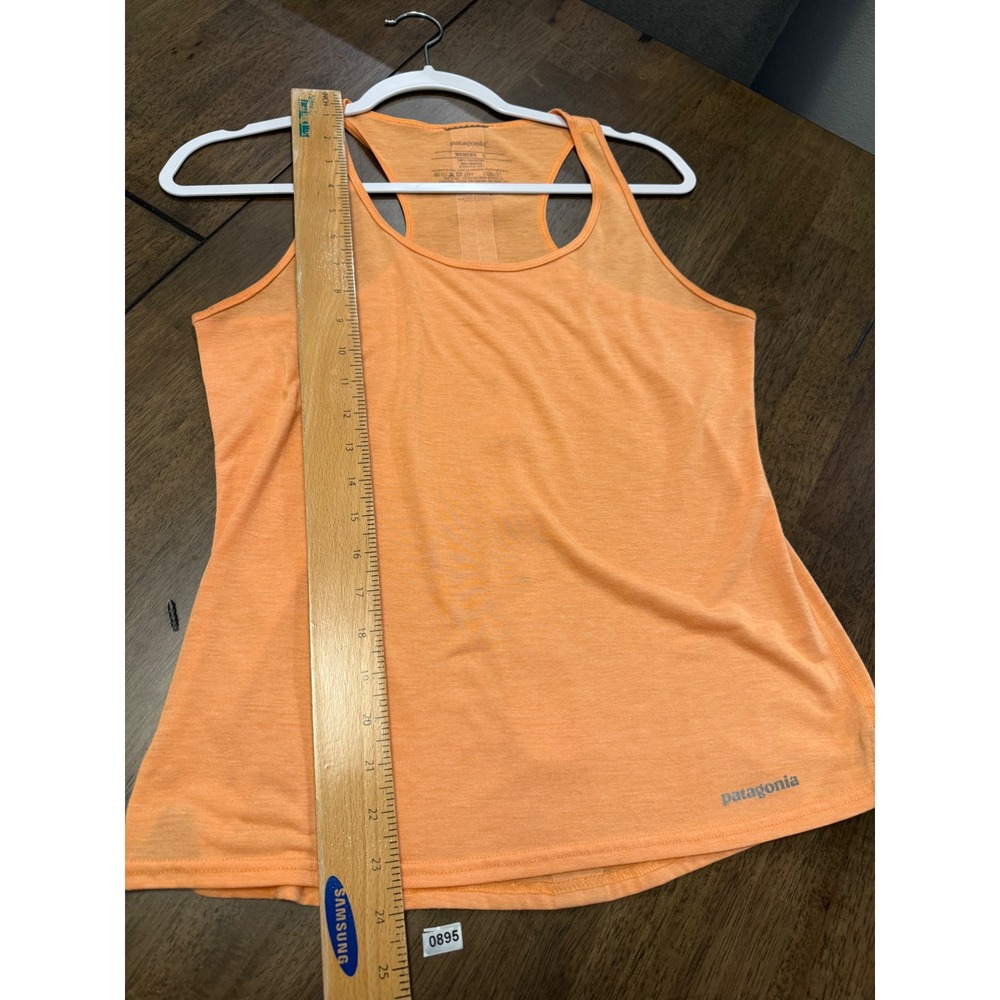 Patagonia Capilene Cool Daily Tank Top Womens Small Orange Heather Racerback - Picture 4 of 5